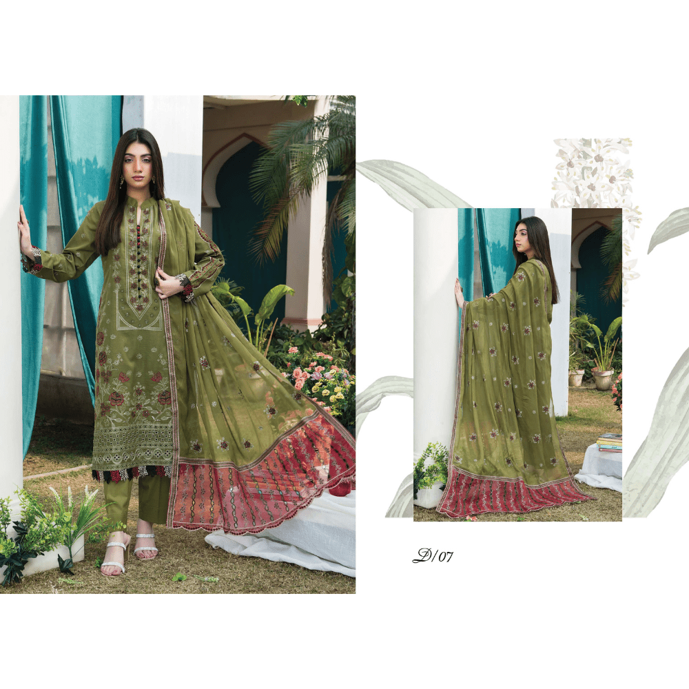Palwasha Unstitched (3 Piece - Lawn) - Image 4