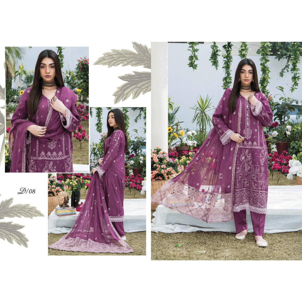 Palwasha Unstitched (3 Piece - Lawn) - Image 4