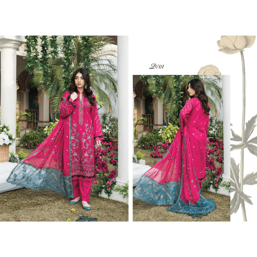 Palwasha Unstitched (3 Piece - Lawn) - Image 4